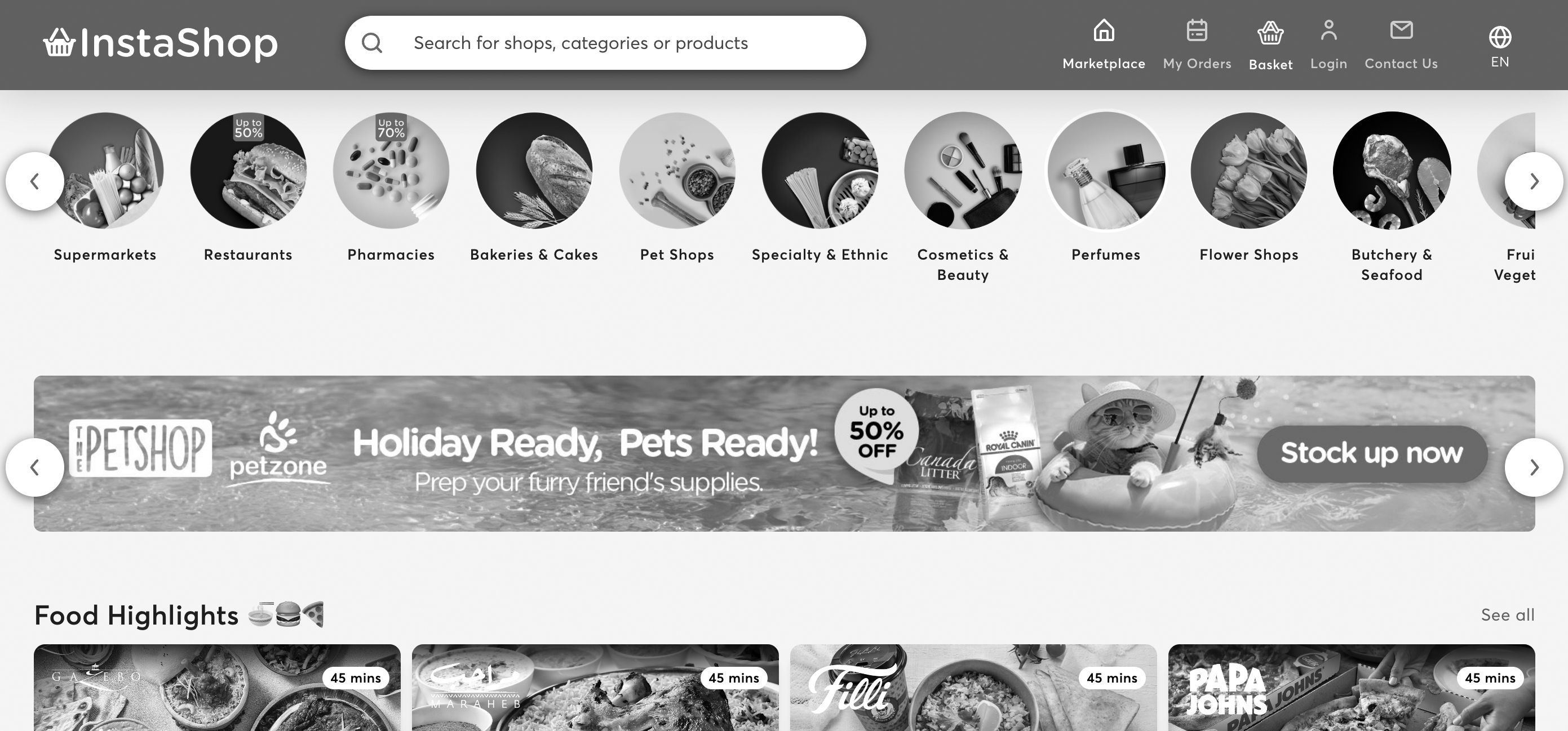InstaShop Project Image